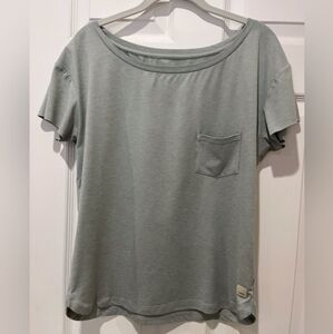 Heathered Light Green Vuori Lux Performance Shirt EUC